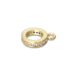 Brass TQ Metall Ring mit &Ouml;se Gold