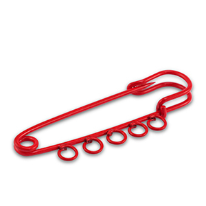 Farbiges Zubeh&ouml;r Schmuck-Sicherheitsnadel mit 5 &Ouml;sen Red