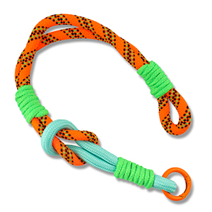 Trendy Segeltau-Handykette Neon orange-mint turquoise-neon green-dark blue