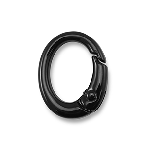 Farbiges Zubeh&ouml;r Schl&uuml;ssel Anh&auml;nger Oval Black