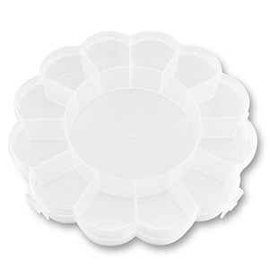 Schmuckdisplay Aufbewahrungsboxen 13 F&auml;cher Blume Transparent