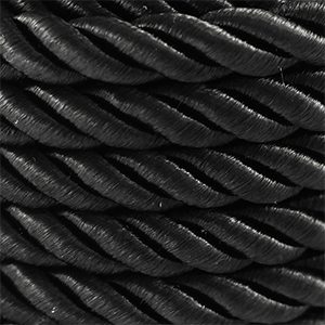 Trendy Kordel Twisted 10mm Black