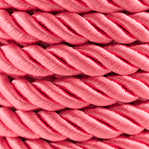 Trendy Kordel Twisted 10mm Light red