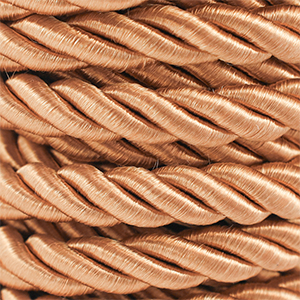 Trendy Kordel Twisted 10mm Camel brown