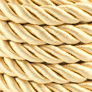 Trendy Kordel Twisted 10mm Light gold