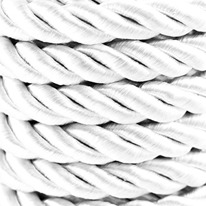 Trendy Kordel Twisted 10mm White