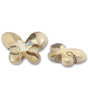 DQ Griechische Keramik Perlen Schmetterling Beige-brown