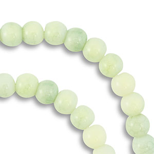 6 mm Glasperlen Light green-light yellow
