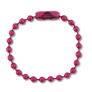 Farbiges Zubeh&ouml;r Ballchain mit Verschluss Magenta purple