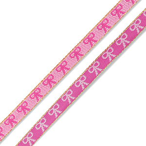 BY31&reg; Schmuckband mit Text Schleifen Dark pink-light pink-gold