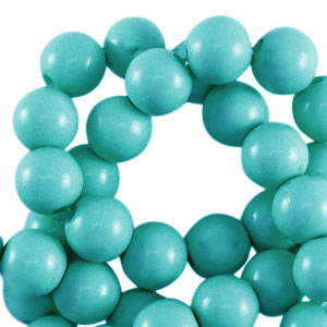 10 mm Acrylperlen shiny Aqua green