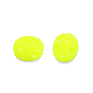 Resin Perlen Rondell 10mm Neon yellow