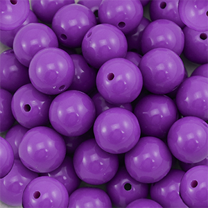 18 mm DQ Acrylperlen Purple