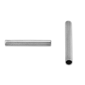 Stainless Steel - Rostfrei Stahl Perlen Tube 12mm Silver