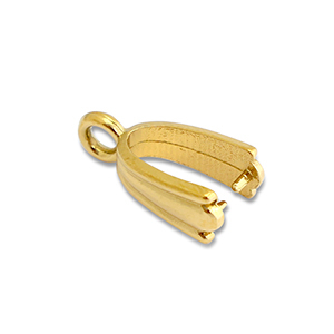 Stainless Steel - Rostfrei Stahl Schmuckzubeh&ouml;r Collierschlaufe f&uuml;r Anh&auml;nger Gold