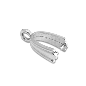 Stainless Steel - Rostfrei Stahl Schmuckzubeh&ouml;r Collierschlaufe f&uuml;r Anh&auml;nger Silver