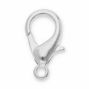 Metall Zubeh&ouml;r DQ Karabinerverschluss Antik silber (Nickelfrei)