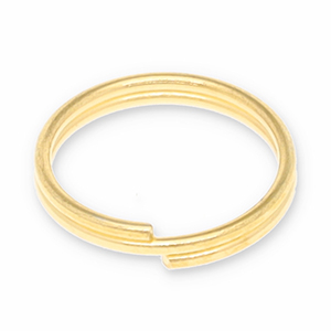 Metall Zubeh&ouml;r DQ Spaltring Gold (Nickelfrei)