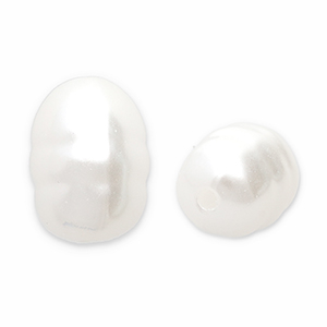 Imitationsperlen Rice White