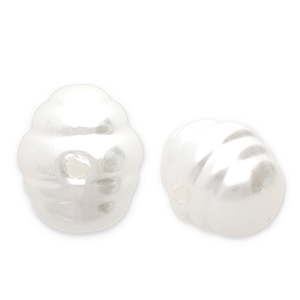 Imitationsperlen Rice White