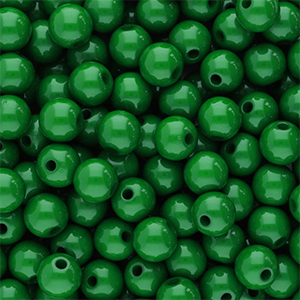 8 mm Acrylperlen Shiny Green