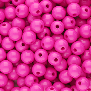 8 mm Acrylperlen Shiny Magenta pink