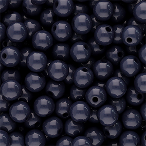 6 mm Acrylperlen Shiny Anthracite