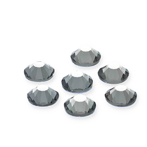 Hotfix-Strasssteine 6mm Black diamond