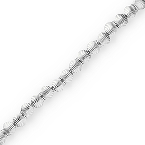 H&auml;matit Perlen Muschel Silver