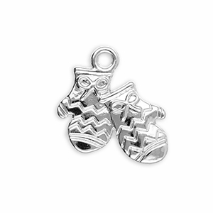 Metall Anh&auml;nger Handschuhe Silver