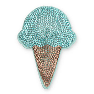 Statement hangers mit Strass Ice Lolly Turquoise-brown