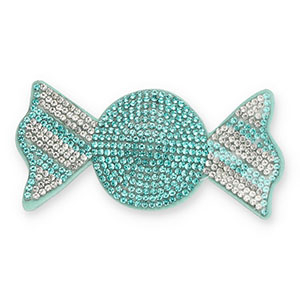 Statement hangers mit Strass Bonbon Turquoise-crystal
