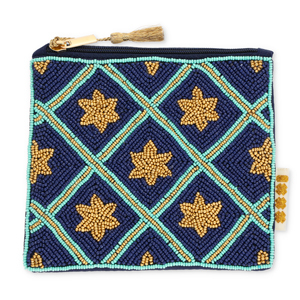 BY31&reg; Etui Sterne Dark blue-light teal blue-gold