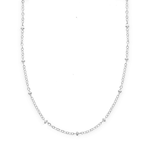 BY31&reg; Stainless Steel - Rostfrei Stahl Gliederketten mit Kugeln Silver