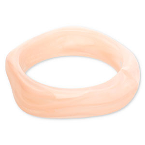 Resin-Armb&auml;nder Bangle Light pink-white