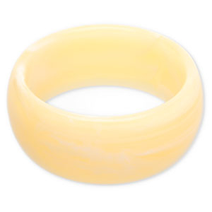 Resin-Armb&auml;nder Bangle Vanilla yellow-white