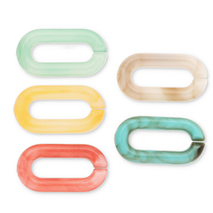 Acryl-Kettenglied, 20 mm, lose Multicolour