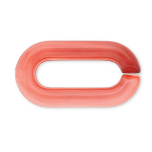 Acryl-Kettenglied, 20 mm, lose Coral red