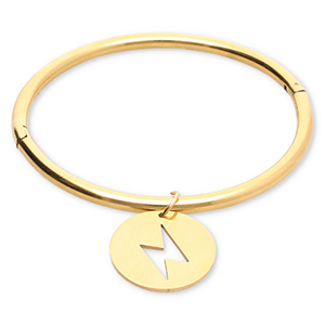 Armb&auml;nder aus Stainless Steel - Rostfreiem Stahl Blitz Gold