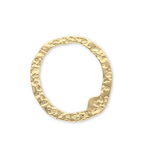 Stainless Steel - Rostfrei Stahl Schmuckzubeh&ouml;r Zwischenst&uuml;ck Rund Gold