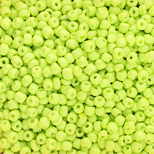 Glasperlen Rocailles 6/0 (4 mm) Lime yellow