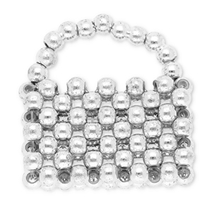 Statement-Anh&auml;nger Handtasche Silver