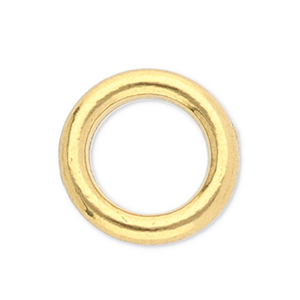 Stainless Steel - Rostfrei Stahl Schmuckzubeh&ouml;r Ring 5 mm Gold