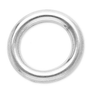 Stainless Steel - Rostfrei Stahl Schmuckzubeh&ouml;r Ring 12 mm Silver
