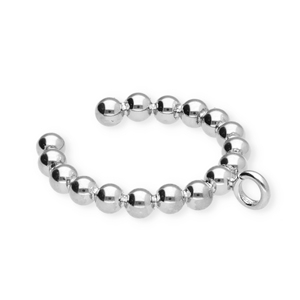 BY31&reg; Ohrringe aus Stainless Steel - Rostfreiem Stahl Ear Cuff Kugeln mit &Ouml;se Silver