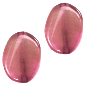 Halbedelstein Perlen oval Magenta opal