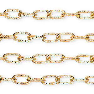Aluminium Schmuckzubeh&ouml;r Gliederkette Ankerkette Gold