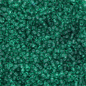 Glasperlen&nbsp;Rocailles&nbsp;8/0&nbsp;(3&nbsp;mm) Transparent green
