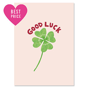 BY31&reg; SchmuckKarten "Good luck" Light pink-green-rust red