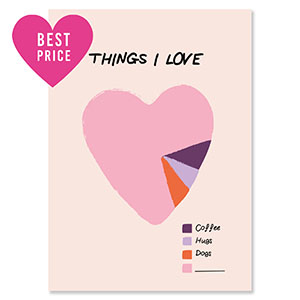 BY31&reg; SchmuckKarten "Things I love" Pink-purple-orange